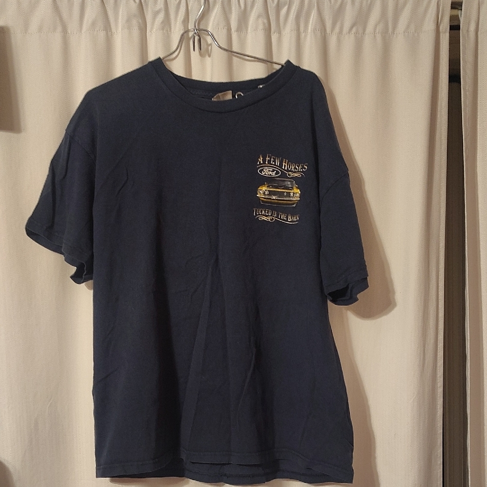 Delta Dark Blue Graphic Tee Ford Mustang